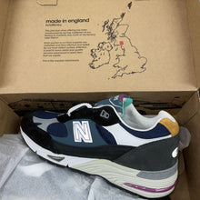 Load image into Gallery viewer, Size 9.5  - New Balance 991 Made in England M991MM Mixed Medium  &#39;Black Blue&#39;
