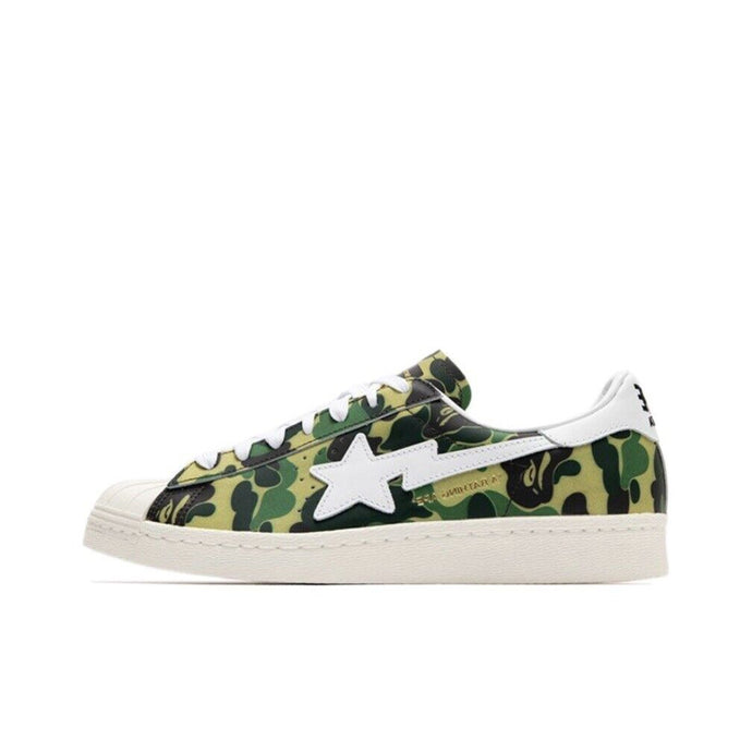 Size 10.5 - Adidas x Bape Superstar ABC Green Camo