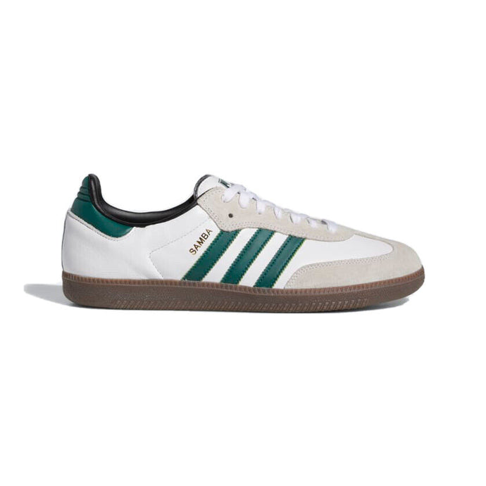 Size 11 - adidas Samba  OG Cloud White Core Black Green
