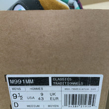 Load image into Gallery viewer, Size 9.5  - New Balance 991 Made in England M991MM Mixed Medium  &#39;Black Blue&#39;
